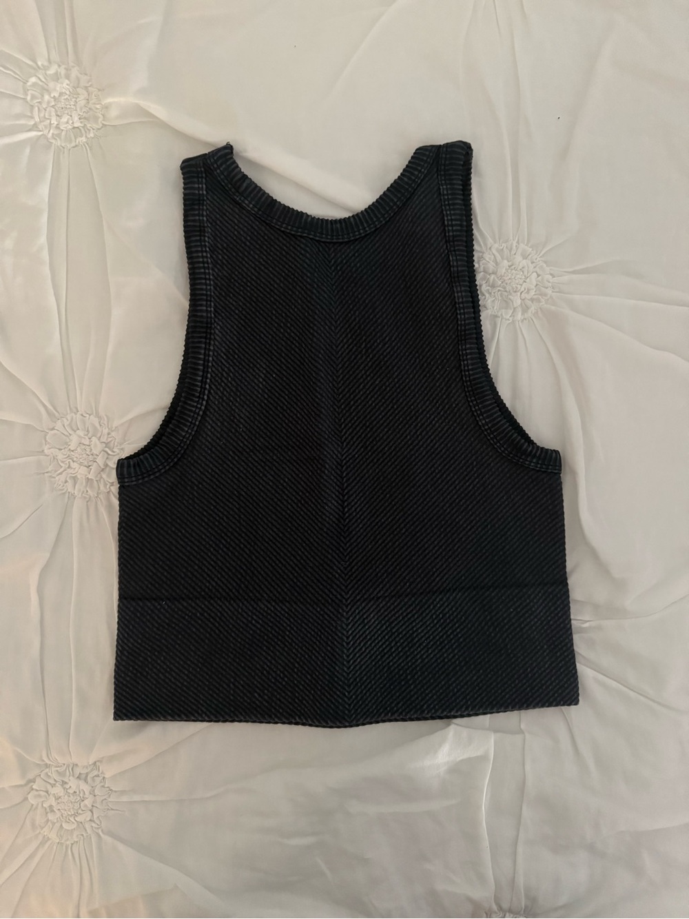 Navy Ribbed Tank - Picture 2 of 2